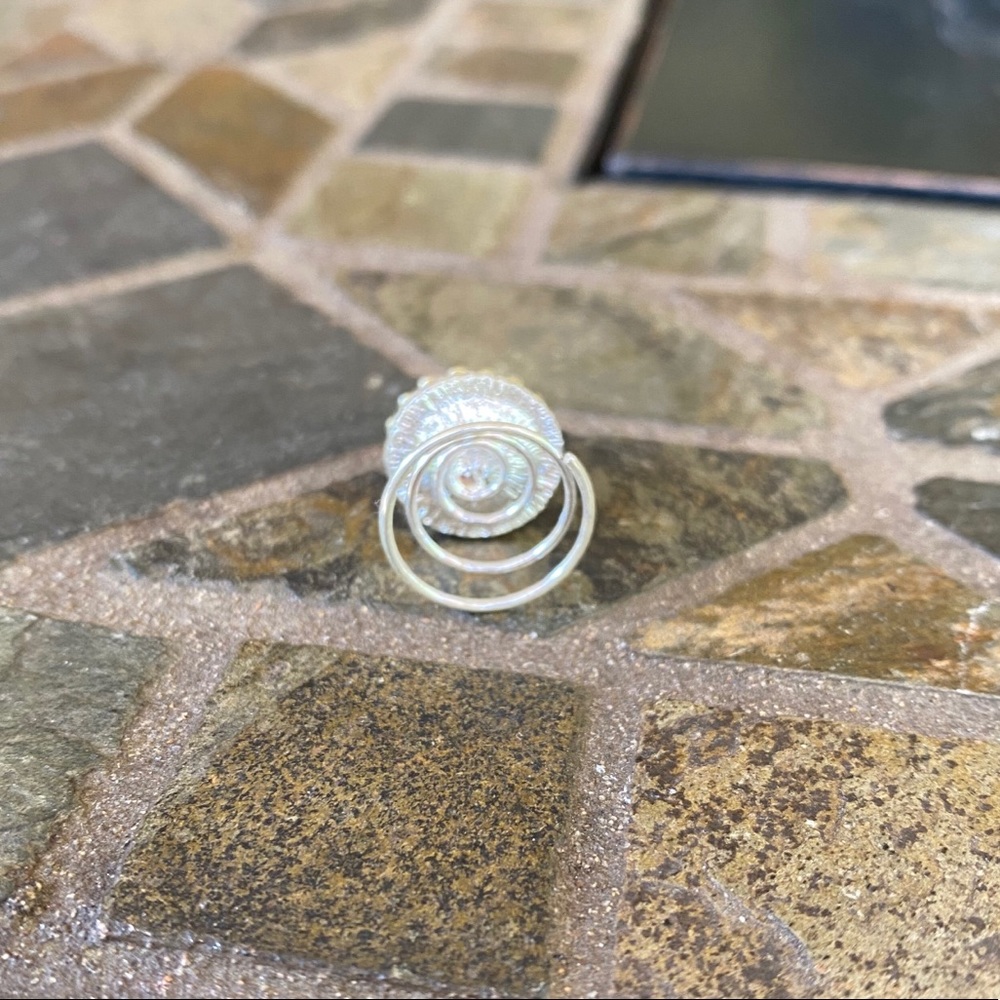 Pearl & Silver Rhinestone Hair Spinners - Picture 5 of 6